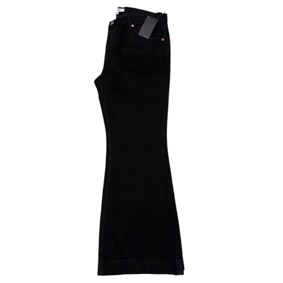 RE/DONE 70s Bell Bottom Jeans in Black Size 32 NWT, Mid Rise Flare Jeans - Picture 14 of 15